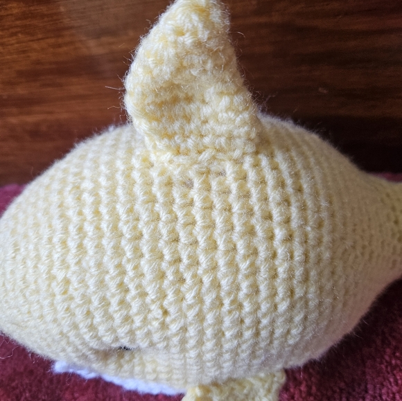 Crochet Yellow Shark Amigurumi Doll - Picture 5 of 11